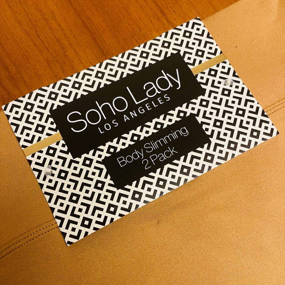 A pair of your favorite Soho Lady LA Body Slimming skirts, in tan and black!